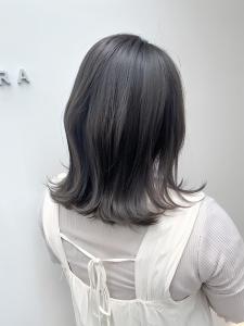 黒髪/グレーベージュ/レイヤーロング/前髪パーマ/仙台 - ブリーチ&トリートメント&ショート HETTU 仙台駅前店掲載