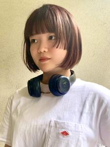 【 顔周りぷつっとボブ × ピンクブラウン 】浅野美紀 - MEIKA掲載