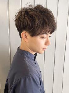 ナチュラル束感ツイストスパイラルパーマ×爽やかマッシュ - MENS SALON RUGGED 大野城店掲載