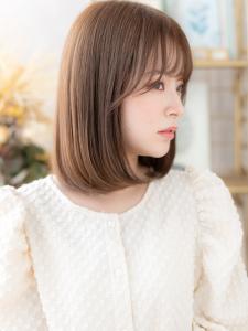 ツヤ髪シルキーベージュ小顔内巻きワンカール　カーキベージュ - COVER HAIR bliss【カバーヘア ブリス】北浦和/北浦和西口店掲載