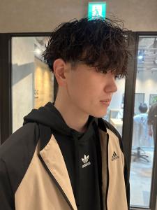 ツイストスパイラルパーマ　黒髪　マッシュショート　爽やか - Men's Salon bloc掲載