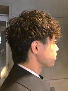 ツイストスパイラル　ツーブロック　ブラウンカラー【札幌】 - THIS IS BARBER掲載