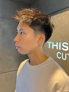 20代30代　爽やか　アップバング　ツーブロック【札幌】 - THIS IS BARBER掲載