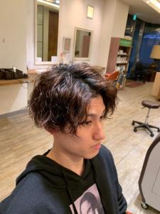 20代30代☆ツイストパーマショートマッシュアッシュブラック - ブロッサム東中野店掲載