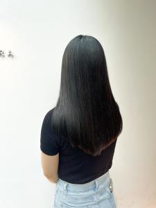 黒髪/グレーベージュ/レイヤーロング/前髪パーマ/仙台 - ブリーチ&トリートメント&ショート HETTU 仙台駅前店掲載