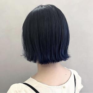 ブルーブラックカラー×ボブ - &ONE掲載