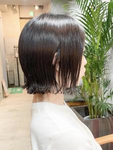 外ハネボブ ×ダークブラウン 　 恵比寿美容室 - hair&life egerie days掲載