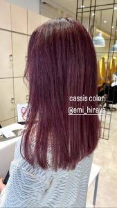 ダークカシスカラーデザインダブルカラーイルミナ◎平谷英実 - VANESSA掲載