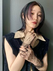 【 ミディアムウルフ ×  ピンクインナーカラー 】浅野美紀 - MEIKA掲載
