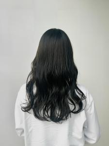 黒髪/グレーベージュ/レイヤーロング/前髪パーマ/仙台 - ブリーチ&トリートメント&ショート HETTU 仙台駅前店掲載
