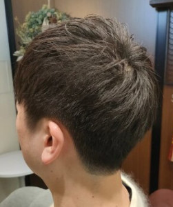 低め刈上げショートスタイル - men's hair salon clarens掲載
