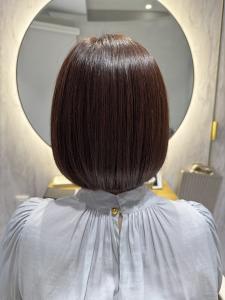 ボブ×透明感のある白髪染め『銀座/個室』 - answer BEAUTY SALON掲載