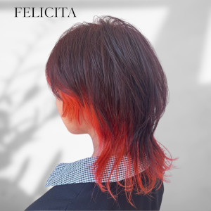 【FELICIT】インナーカラー×おしゃウルフミディ - FELICITA RicorsO掲載