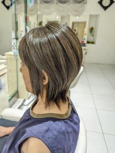 《白髪活かしカラー》×ショートウルフ【我孫子】 - AVENIR 我孫子店掲載