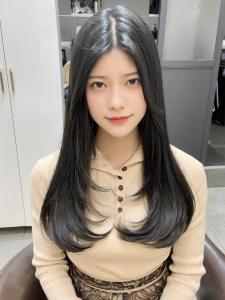 韓国レイヤーカット【犬塚優介】グレーベージュ/レイヤーロング - neaf掲載
