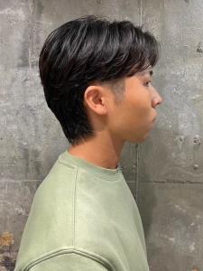 ツーブロック　センターパート　ニュアンスパーマ　メンズ - MEN'S SALON alfRed 瑞穂店掲載