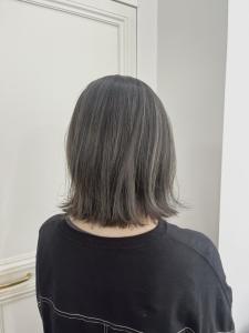黒髪/グレーベージュ/レイヤーロング/前髪パーマ/仙台 - ブリーチ&トリートメント&ショート HETTU 仙台駅前店掲載