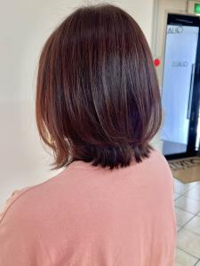 大人美人イメチェン大人丸みボブこなれヘアチェリーブラウン - QUALIS 上板橋店掲載