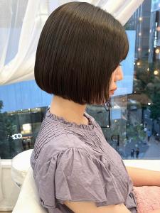 アッシュグレー顎ラインボブ - PREGO掲載
