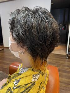 インナーカラーイエロー×ハッシュカット♪ - RUNSO 北千住掲載