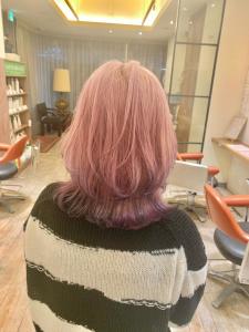 20代30代ダブルカラーブリーチ立体感グラデーション透明感 - ブロッサムひばりヶ丘店掲載