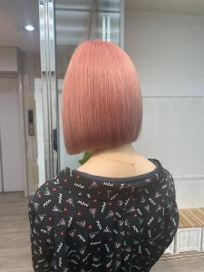 艶髪ハイトーンピンクベージュボブ髪質改善トリートメント - 【ヘアケア特化型サロン】newi 梅田掲載