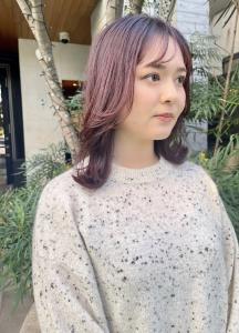 【福岡天神赤坂】20代30代/前髪あり/ピンクカラー/ひし形 - Des.Art掲載