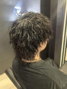 ウルフ×ツイストスパイラル×ツイストパーマ×黒髪 - owl 心斎橋掲載