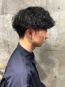 ツーブロック　無造作　波巻きパーマ　爽やか　メンズショート - MEN'S SALON alfRed 瑞穂店掲載