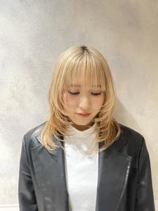 ハイトーンレイヤーカット/ウルフカット/顔まわりカット - FACE。石川町掲載