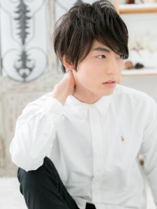厚めバングが新鮮！黒髪爽やかマッシュ　マッシュパーマ - mod's hair【モッズヘア】越谷/越谷西口店掲載