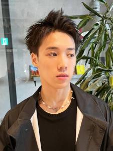 アップバング　爽やか　メンズショート　ツーブロック　束感 - Men's Salon bloc掲載