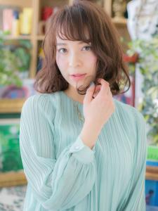 斜めバング♪くせ毛風抜け感小顔くびれカール　ボブパーマ - COVER HAIR & SPA bliss【カバーヘア アンド スパ ブリス】浦和/浦和西口店掲載