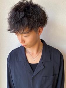 メンズカット　ツーブロック　前髪パーマ　ツイストパーマ　大濠 - Glimpse 大濠店掲載