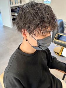 メンズカット　ツイストパーマ　束感　ツーブロック　大濠 - Glimpse 大濠店掲載