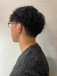 マッシュショート　ツーブロック　ツイストスパイラルパーマ　 - THIS IS BARBER 2nd掲載