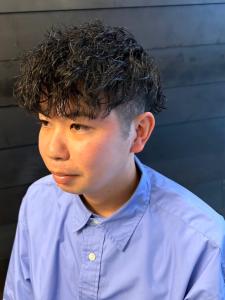 ツイストスパイラルパーマ　マッシュショート　ツーブロック　 - THIS IS BARBER 2nd掲載