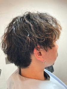 ツイストスパイラルパーマ　マッシュショート　ツーブロック　 - THIS IS BARBER 2nd掲載