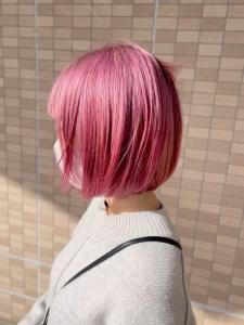 ピンクラベンダーハイトーンカラーロゼショート - BEAUTECONCIER掲載