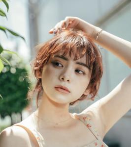 ミルクティーピンク外国人風ウルフレイヤー大宮20代30代40 - hair garden Rold掲載