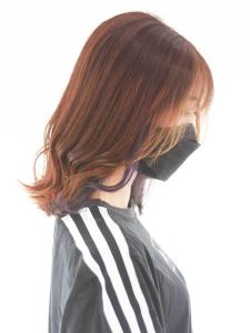 インナーカラー ブラウン×パープル - Atem 大町店掲載