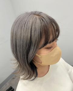 大人レイヤーくびれヘアアンブレラカラーシルバーグレーベージュ - 全席個室サロン N° aria 三軒茶屋掲載
