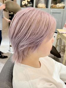 【ヘアジュレドゥ 川松】ホワイトピンクバイオレットカラー - hair jurer deux掲載