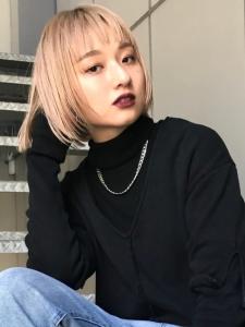 ハイトーンカラー　ミニボブ　透明感　艶感　10代20代 - Ai WilL掲載