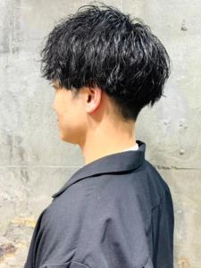 黒髪　メンズショート　ツイストスパイラルパーマ　ツーブロック - MEN'S SALON alfRed 瑞穂店掲載