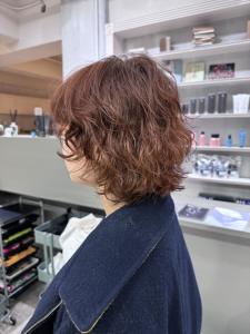 【pignon】ウルフパーマ　オレンジヘア　パーマヘア - 髪質改善 SEPT. 天神大名掲載