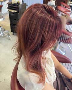 ピンクレッドカラー - Lourdes hair design掲載