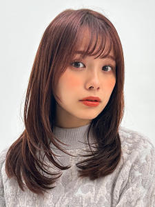【La fith】カシスブラウン×レイヤーカット - La fith hair lino 三宮店掲載