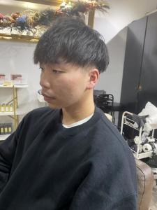  ハイライト マッシュパーマ ウルフ アッシュブラック - ARCANA 明治神宮前 表参道 原宿掲載