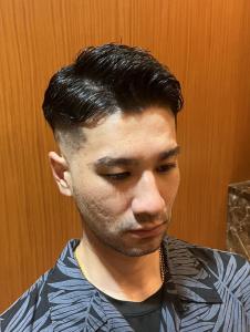 銀座　理容室　床屋　フェードカット　七三スタイル - ヘアーモードキクチ 銀座店掲載